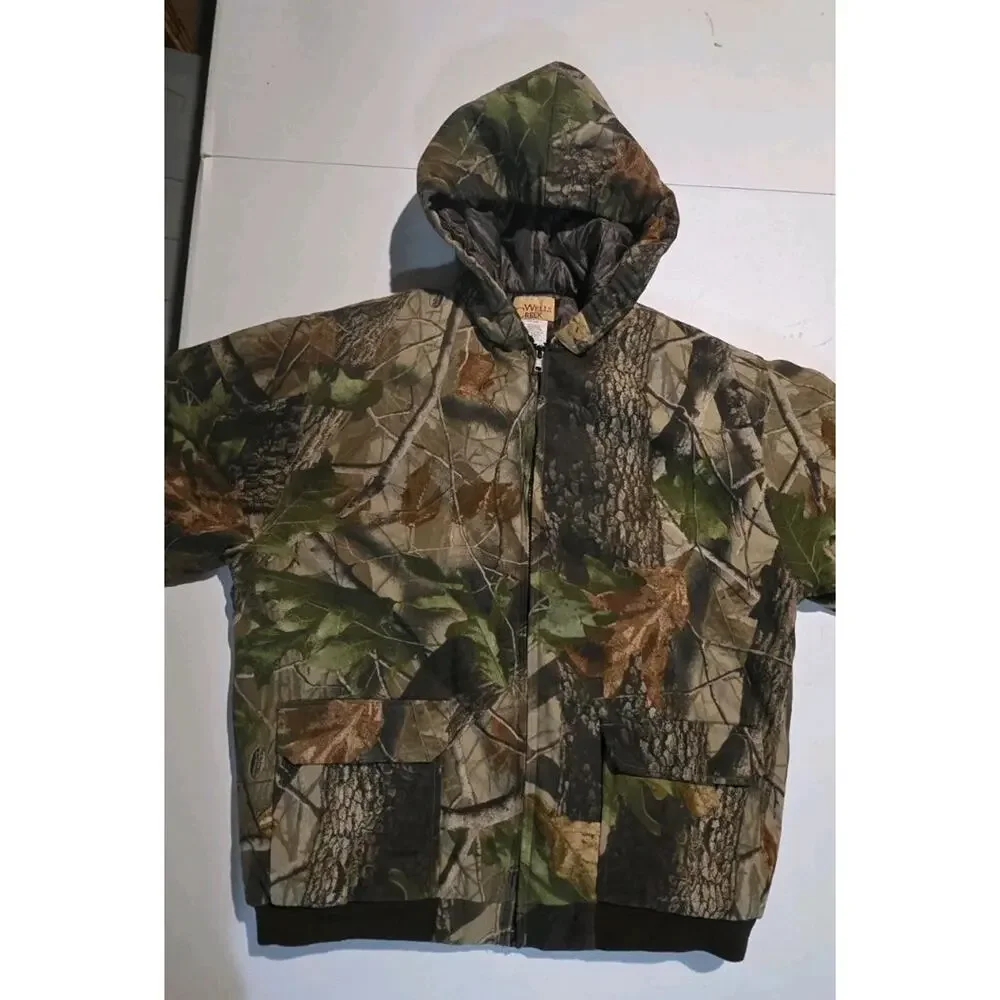 Vintage Wells Creek Size 18-20 Youth Boys Camo Full Zip Jacket